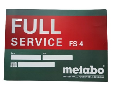 METABO Karta Code Full Service - Grupa cen FS4