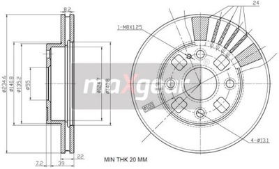 DISCO DE FRENADO MAZDA P. 323 98-  