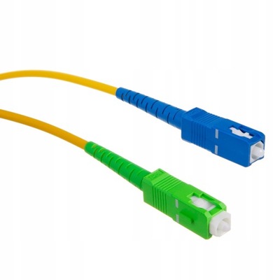 Patchcord światłowód SC/APC-SC/UPC kabel 15m jednomodowy Maclean BYDGOSZCZ