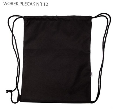 Worek plecak Czarny