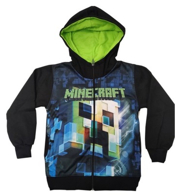 BLUZA ROZPINANA MINECRAFT 8 KAPTUR AMONG R. 128