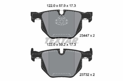 ZAPATAS DE FRENADO BMW PARTE TRASERA E70/E71 X5/X6 08- 2344704  