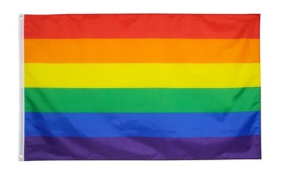 Flaga LGBT TĘCZOWA RAINBOW PRIDE MASZT 90X60