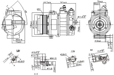 NISSENS КОМПРЕСОР КОНДИЦІОНЕРА MERCEDES C C204 C T-МОДЕЛЬ S204 C W204