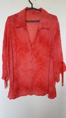 bluzka czerwona rozpinana