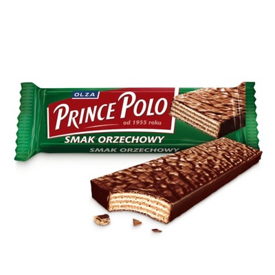 Prince Polo Orzechowe kruchy wafelek, baton oblany czekoladą 35 g