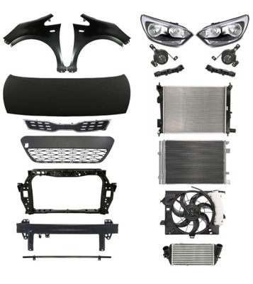 Kia rio 11-16 хетчбек капот крила pas лампа фото №1