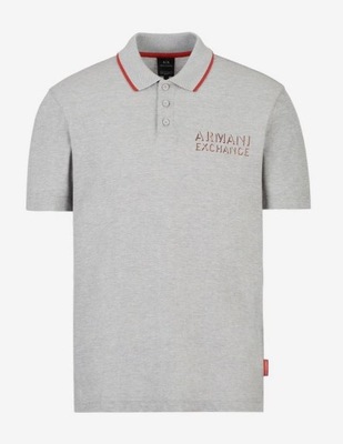 Armani Exchange polo 6LZFBC ZJ3HZ 3913 szary XXL