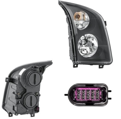 Фара лампа правий vw crafter 13- hella фото №1