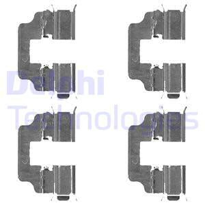 DELPHI LX0493 КОМПЛЕКТ АКСЕСУАРОВ, КОЛОДКИ ТОРМОЗНЫЕ