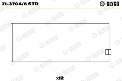 GLYCO COJINETE DE BIELAS 71-3704/6STD  