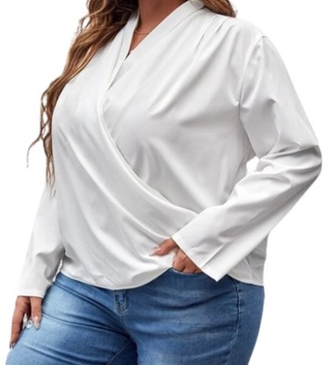 SHEIN BLUZKA Z DŁUGIM RĘKAWEM PLUS SIZE 46 VFI