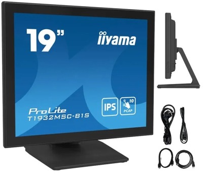 Monitor dotykowy iiyama T1932MSC-B1S 19" IPS LED 5:4 VGA,HDMI,DP Głośniki