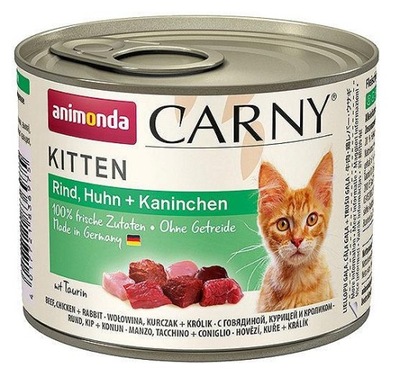 Animonda Carny Kitten wołowina kurczak królik 200g