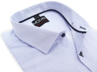 Biało-niebieska koszula męska Modini Y59 176-182 / 47-Regular
