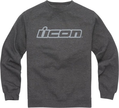 ICON Slant bluza crewneck szara z logo icon S