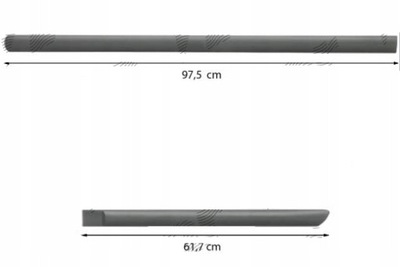 Молдинг боковая r+l chevrolet aveo t200 01.03-03.06 фото №1