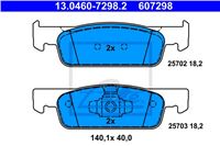 ATE КОЛОДКИ ГАЛЬМІВНІ ПЕРЕДНЯ DACIA SMART FORTWO 14- DACIA LOGAN II