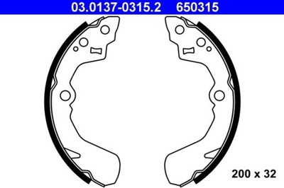 КОЛОДКИ ГАЛЬМІВНІ SUZUKI BALENO/LIANA/SWIFT 1,0-1,6 89- 03.0137-0315.2