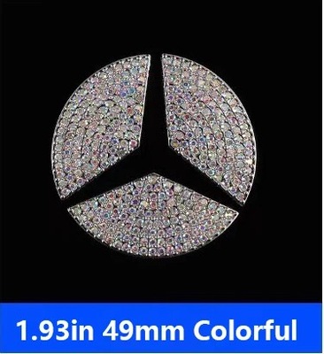 CAR STEERING WHEEL EMBLEM DIAMOND STICKER PARA MERCEDES GASOLINA W203 W20~62686  