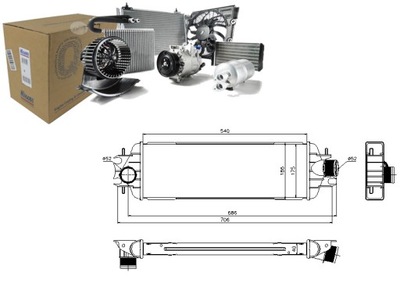 Интеркулер nissan primastar opel vivaro a renault фото №1