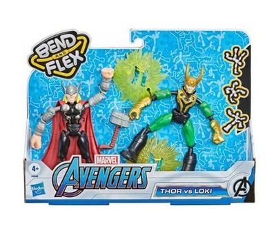 Hasbro Avengers Bend and Flex Thor VS Loki F0245