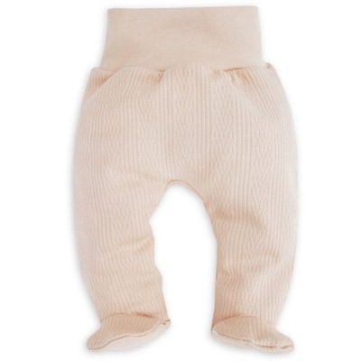 Półśpiochy dla niemowlaka ażurowe beżowe bawełna 100% 50
