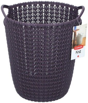 Koszyk knit 7L Curver ciemny fiolet 27cm x 23cm