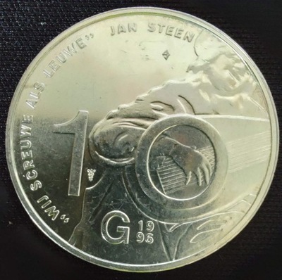 0107 - Holandia 10 guldenów, 1996 ag