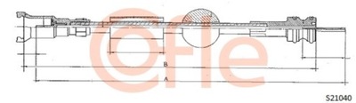 S21040 - COFLE - ТРОС СПИДОМЕТРА CITROEN PEUGEOT