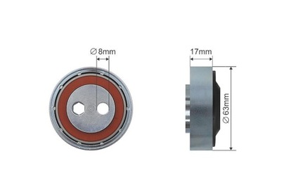 ROLLO TENSOR CORREA WIELOROWKOWEGO AUDI A4 97-,VW PASSAT 1997-  