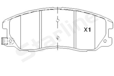 КОЛОДКИ ТОРМОЗНЫЕ STARLINE BD S852P