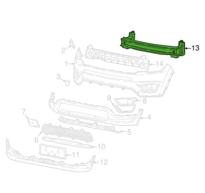 Балка передня jeep compass 2017-21 фото №1
