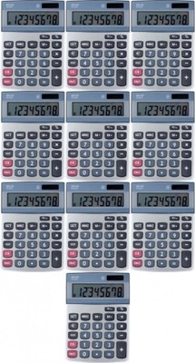 Kalkulator biurowy Ativa AT-812E 8 cyfr srebrny x10