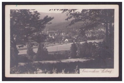Świeradów Zdrój - panorama, obieg 1953 rok Kielce