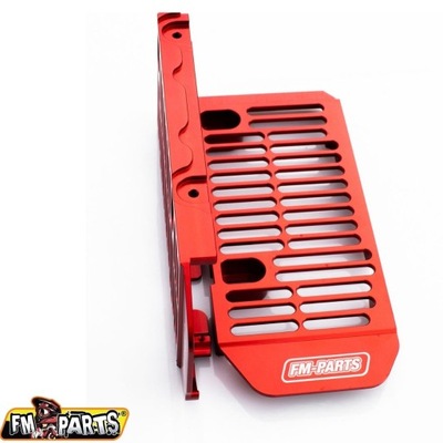 FM-PARTS TAPONES DEL RADIADOR (KRATKI) ALUMINIO RIEJU MR '21-'23 ROJO  