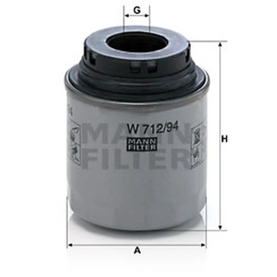 FILTRO ACEITES MANN-FILTER EN 712/94  