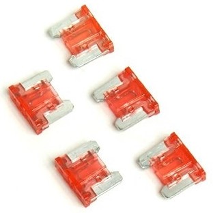 FUSIBLES PLANOS MINI BAJO PERFIL 5X 10A / ALKOTEST EN KIT !  