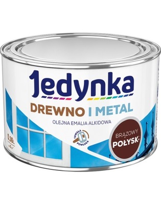 JEDYNKA Drewno I Metal Połysk Brązowy 0,36l