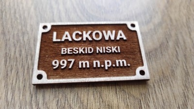 Magnes na lodówkę Lackowa Beskid niski