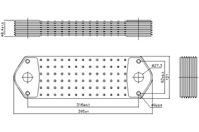 Nissens радиатор масла scania 4 p g r t dc11.01-dt12.14 05.96- фото №1