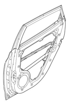 Hyundai ix20 дверь задняя правое фото №1