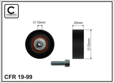 CAFFARO 19-99 ROLLO NAPINACZA, CORREA DE CUÑA MULTICOSTAL  