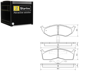 ZAPATAS DE FRENADO CHRYSLER VOYAGER NEON VISION 94-98 JUEGO STARLINE  