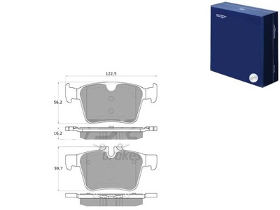 ZAPATAS DE FRENADO LAND ROVER DISCOVERY SPORT 14- PARTE TRASERA TOMEX BRAKES  