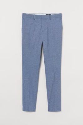 H&M Spodnie MĘSKIE garniturowe Skinny Fit 46