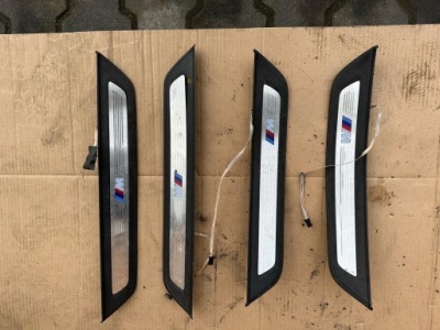Накладки пороговые внутреннее bmw g30 m-pakiet 51478061056 фото №1