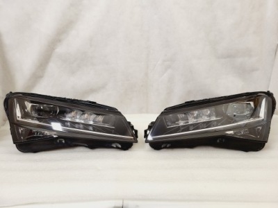 Skoda superb 3 iii lift full led лампы передние kpl фото №1