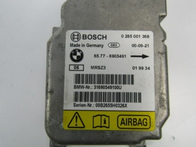 Bmw 3 e46 датчик модуль датчик подушка безпеки 0285001368 фото №1