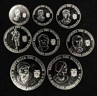 EKWADOR zestaw 8 monet 2023r